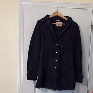 FREE PEOPLE 🌸Women's Dark Navy Hooded Jacket